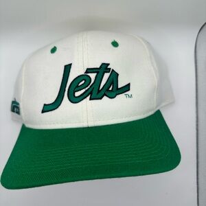 New York Jets Vintage Sports Specialties Script The Twill Snapback Cap Hat